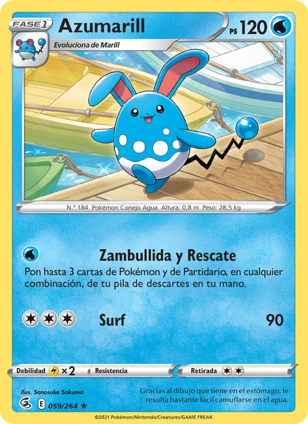 Azumarill, Golpe Fusión Nº 59