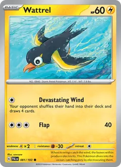 Wattrel, Paldea Evolved No. 081 Normal