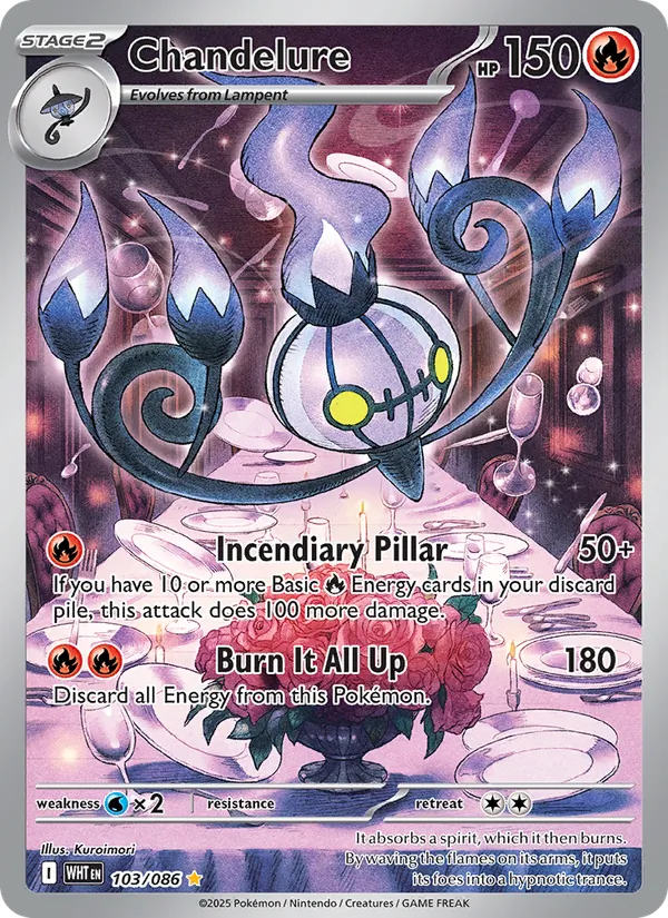 Chandelure, White Flare Nº 103