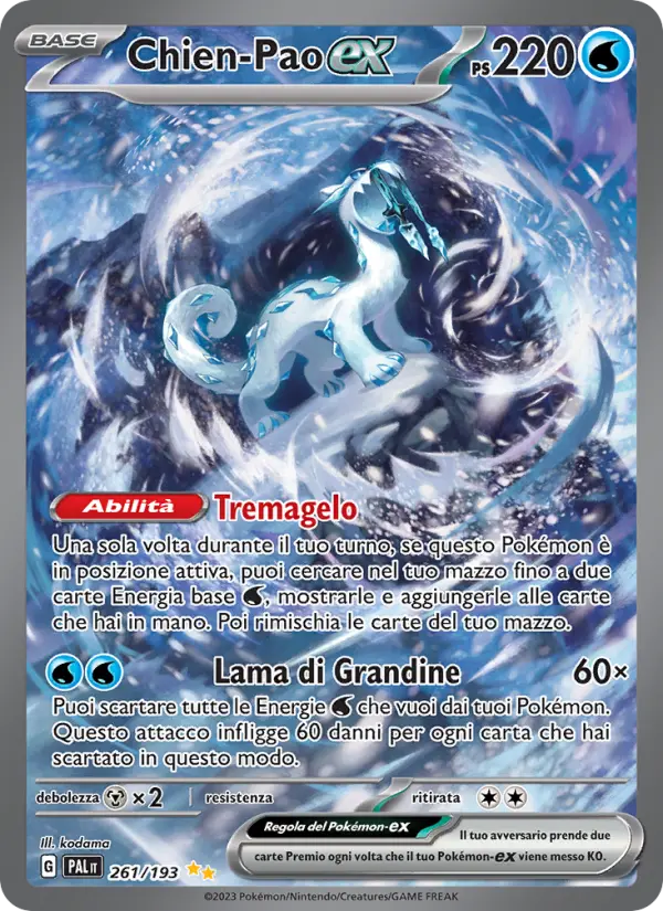 Chien-Pao-ex, Evoluzioni a Paldea No. 261