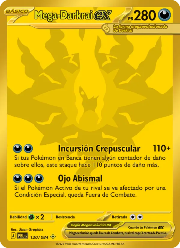 Mega-Darkrai ex, Oscuridad Absoluta No. 120