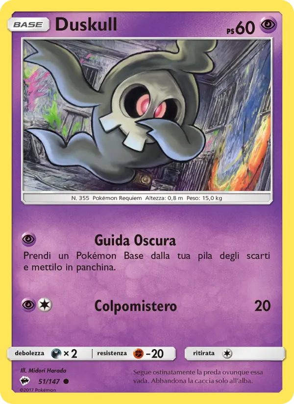 Duskull, Ombre Infuocate No. 51