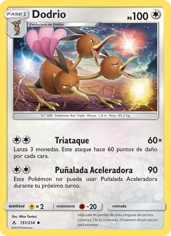 Dodrio, Vínculos Indestructibles No. 151