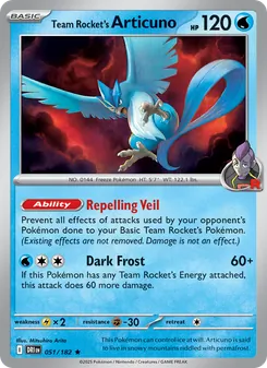 Team Rocket's Articuno, Destined Rivals No. 051 Normal