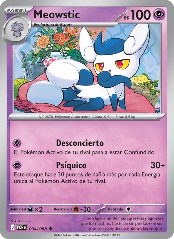 Meowstic, Equilibrio Perfecto No. 034
