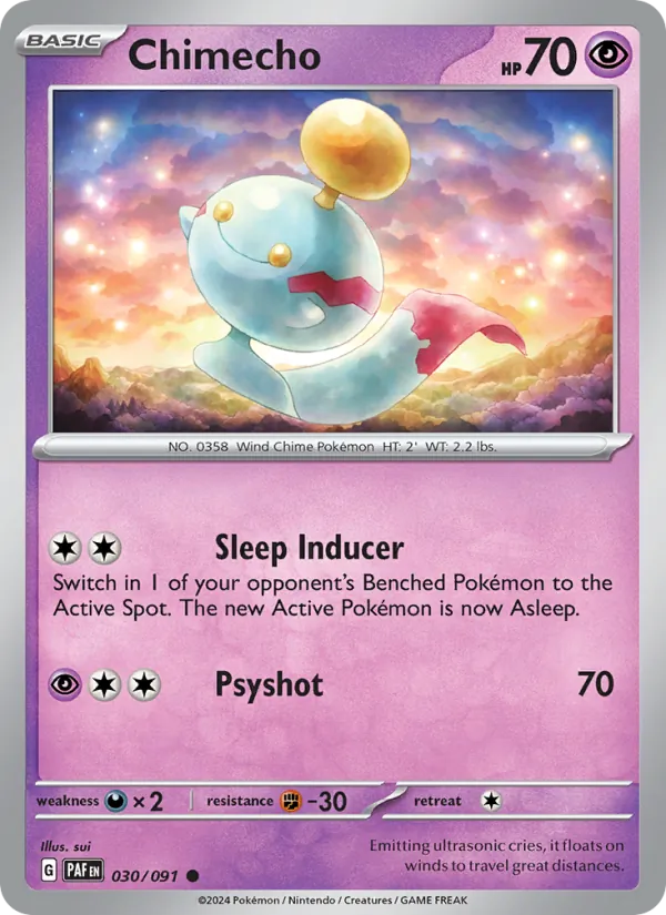 Chimecho, Paldean Fates No. 030