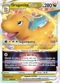 Dragonite V ASTRO, Pokémon GO No. 050 Holo