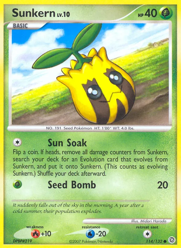 Sunkern, Secret Wonders Nº 114