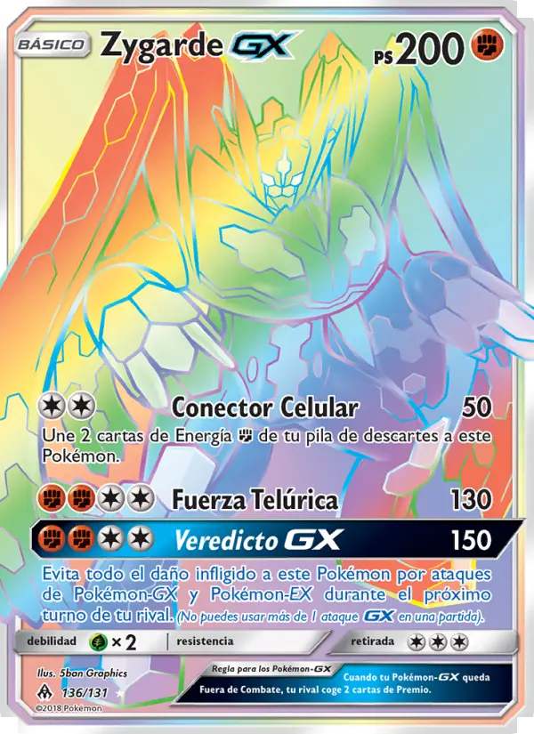 Zygarde GX, Luz Prohibida No. 136