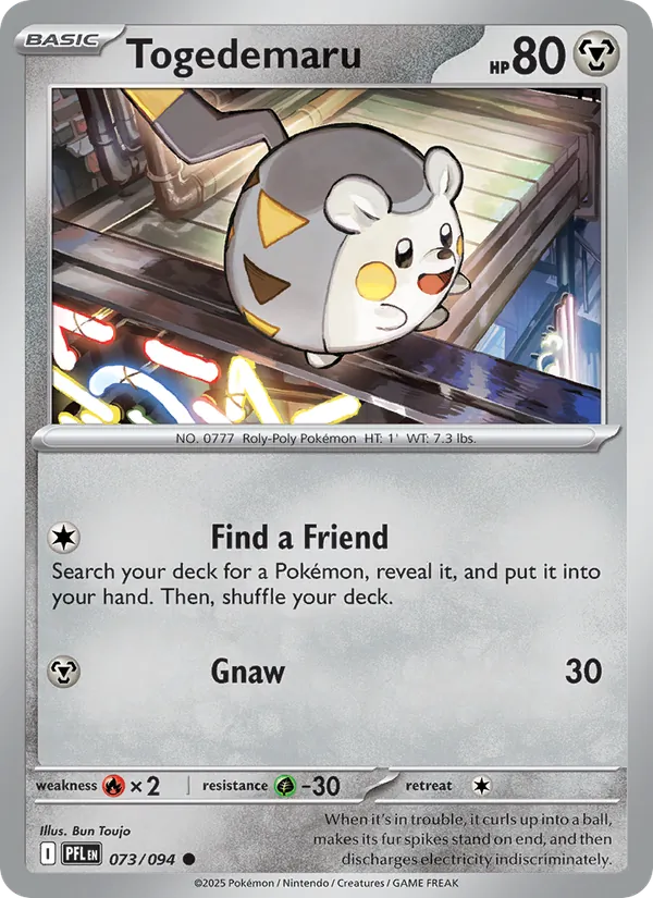 Togedemaru, Phantasmal Flames No. 073