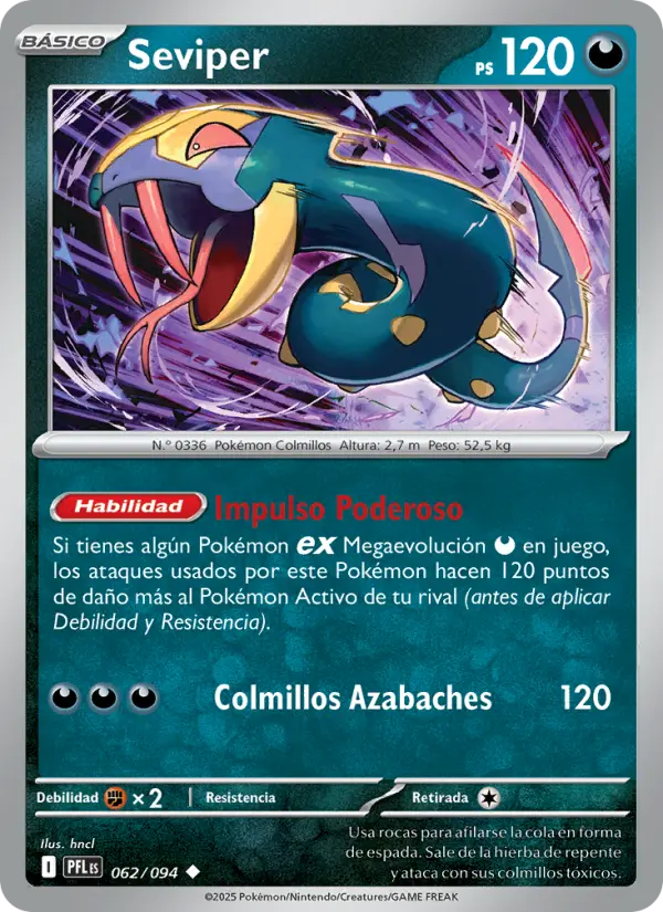 Seviper, Fuegos Fantasmales No. 062