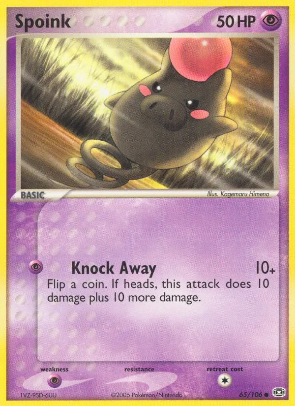 Spoink, Emerald Nº 65
