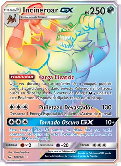 Incineroar GX, Union de Aliados No. 188 Normal