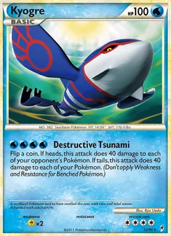 Kyogre, Call of Legends No. 12 Normal