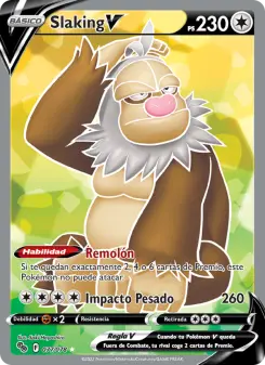 Slaking V, Pokémon GO No. 077 Holo