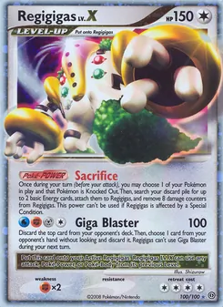 Regigigas, Stormfront No. 100 Holo