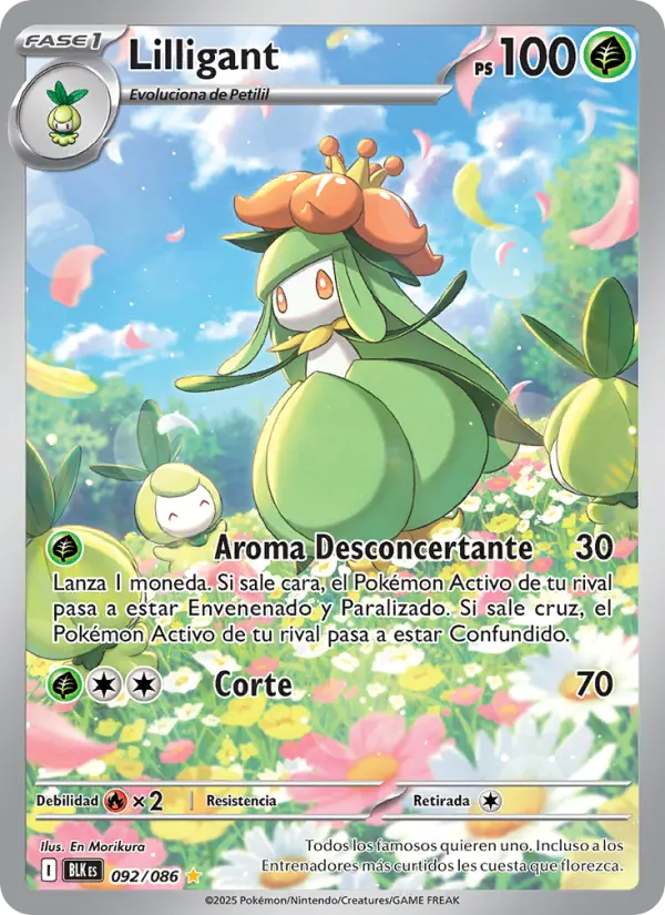 Lilligant, Fulgor Negro Nº 092