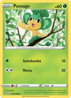 Pansage, Fiamme Oscure No. 6 Normal