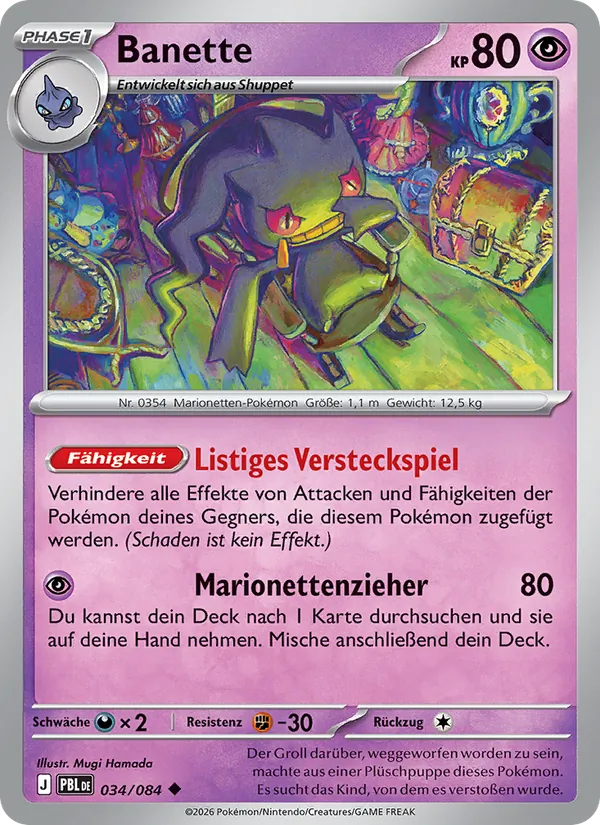 Banette, Dunkelnacht Nº 034