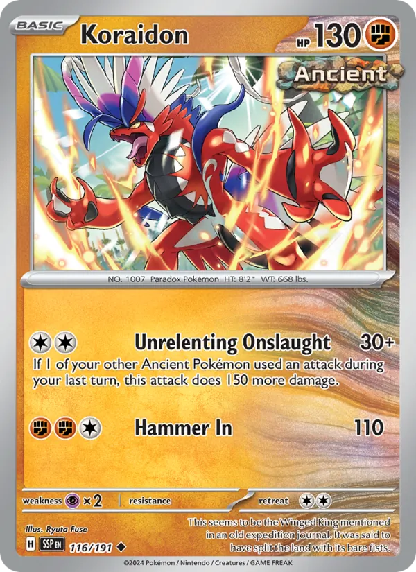 Koraidon, Surging Sparks No. 116