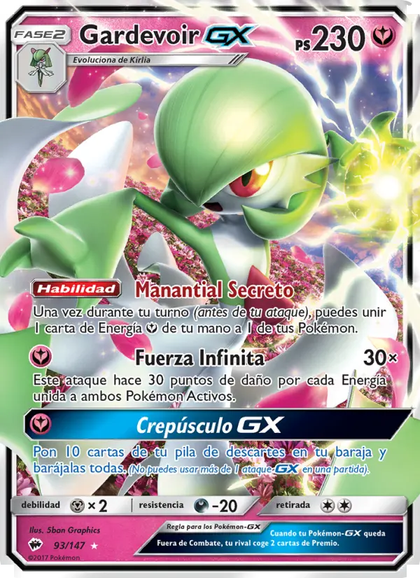 Gardevoir GX, Sombras Ardientes No. 93