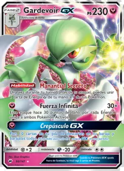 Gardevoir GX, Sombras Ardientes Nº 93 Holo