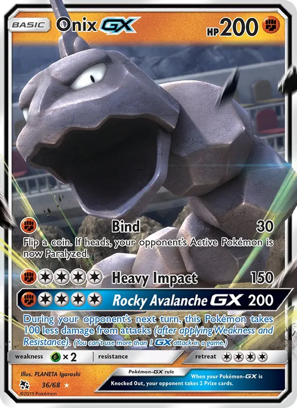 Onix GX, Hidden Fates Nº 36