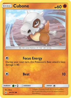 Cubone, Unbroken Bonds No. 90 Normal