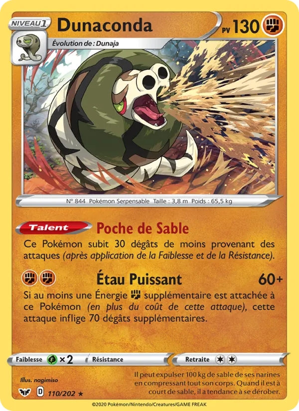 Dunaconda, Épée et Bouclier No. 110