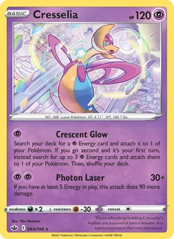 Cresselia, Chilling Reign No. 64 Holo