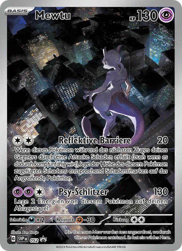 Mewtu, SVP Black Star Promos No. 052