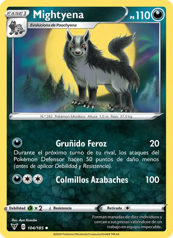 Mightyena, Voltaje Vívido Nº 104