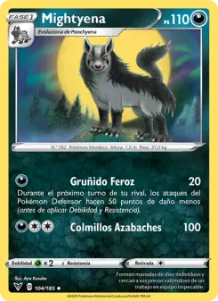 Mightyena, Voltaje Vívido Nº 104 Normal