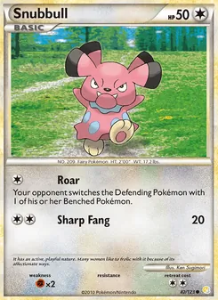 Snubbull, HeartGold SoulSilver Nº 82 Normal
