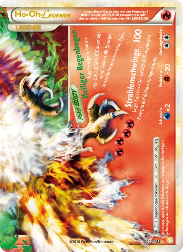 Ho-Oh LEGENDE, HeartGold SoulSilver No. 112