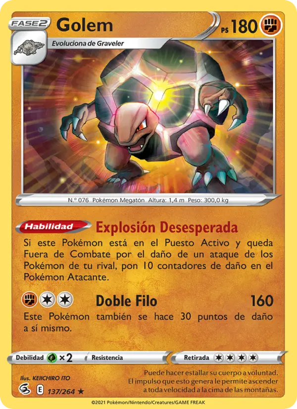 Golem, Golpe Fusión Nº 137