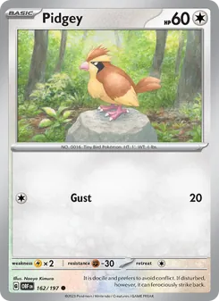 Pidgey, Obsidian Flames No. 162 Normal