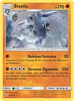 Steelix, Harmonie des Esprits Nº 104 Normal