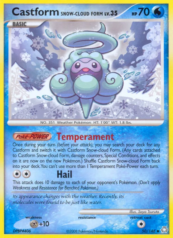 Castform Snow-cloud Form, Legends Awakened No. 50
