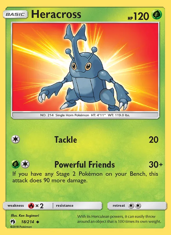 Heracross, Lost Thunder No. 18