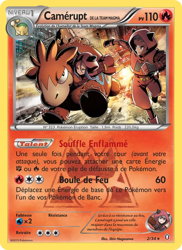 Camérupt de la Team Magma, Double Danger Nº 2