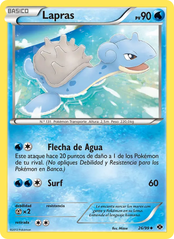 Lapras, Próximos Destinos No. 26