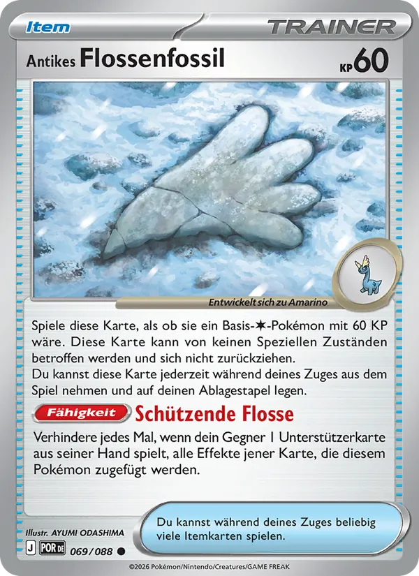 Antikes Flossenfossil, Optimale Ordnung Nº 069