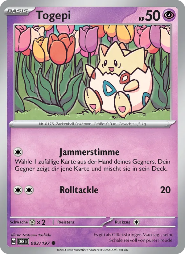 Togepi, Obsidian Flammen No. 083