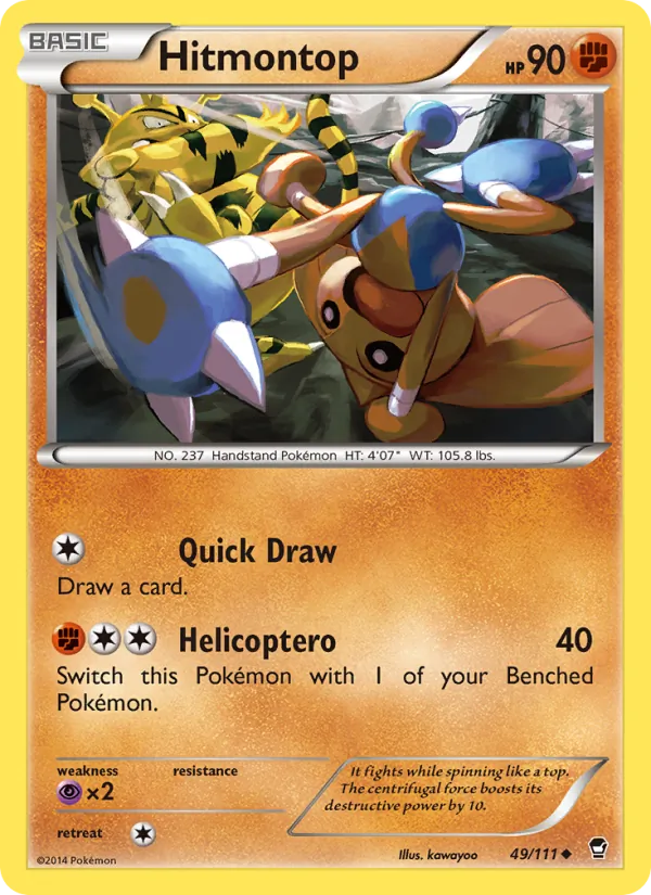 Hitmontop, Furious Fists Nº 49