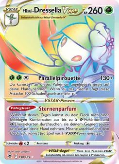 Hisui-Dressella VSTAR, Astralglanz Nº 190 Holo