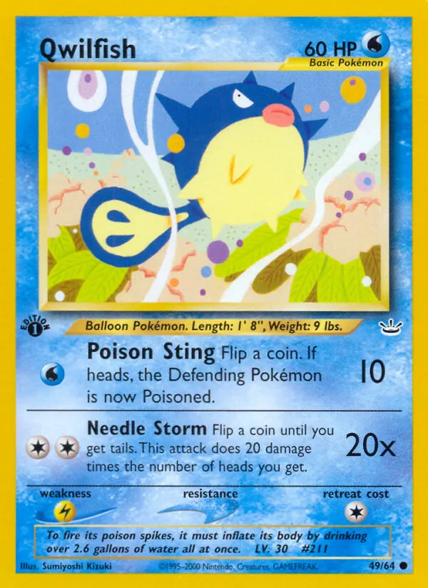 Qwilfish, Neo Revelation No. 49