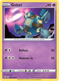 Golett, Darkness Ablaze No. 76 Normal