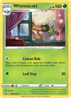 Whimsicott, Sword & Shield No. 6