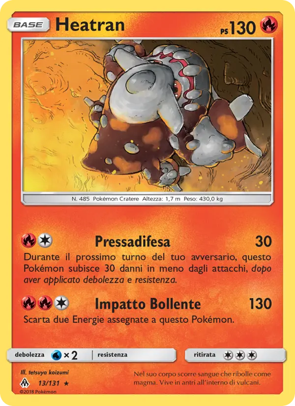 Heatran, Apocalisse Di Luce Nº 13